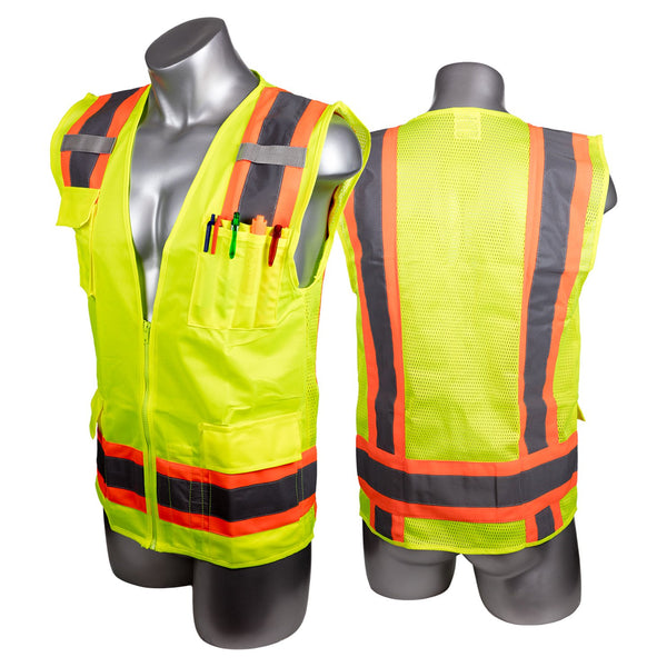 High Visibility Yellow Surveyor Vest